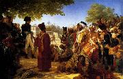 Baron Pierre Narcisse Guerin Napoleon Pardoning the Rebels at Cairo oil on canvas